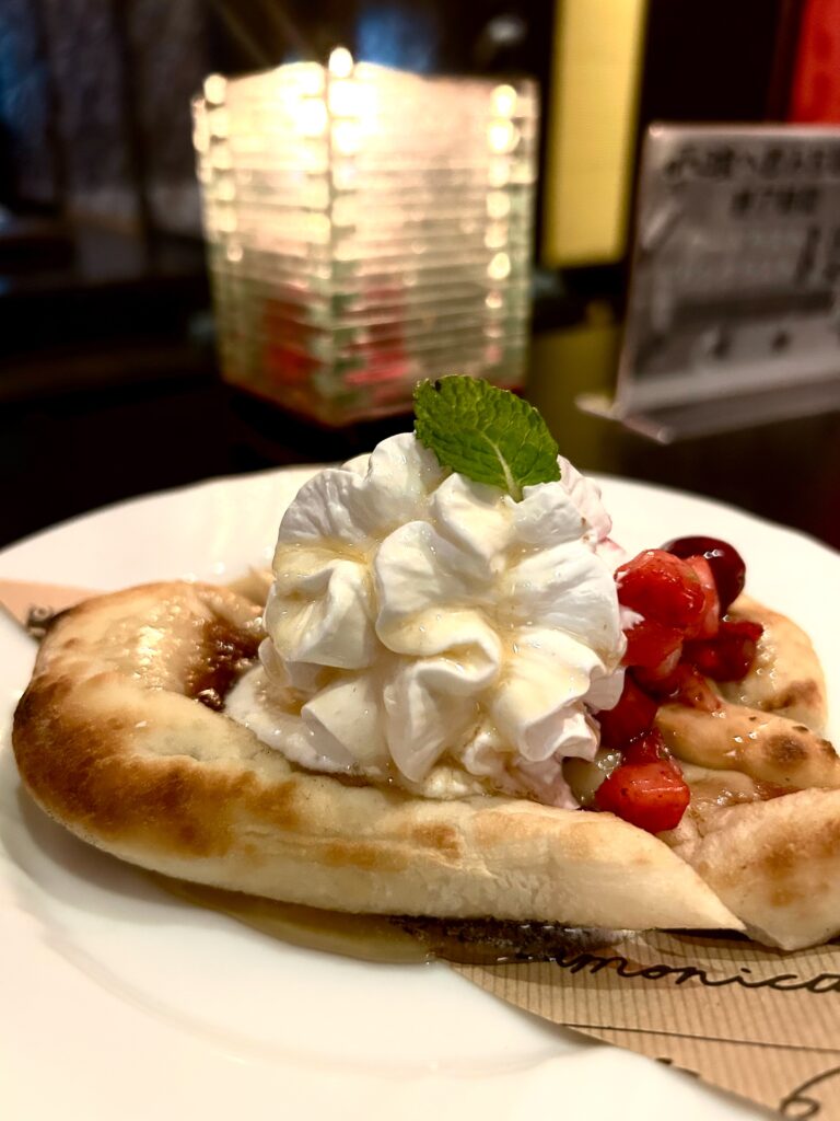 ナンとリンゴのオーブン焼き